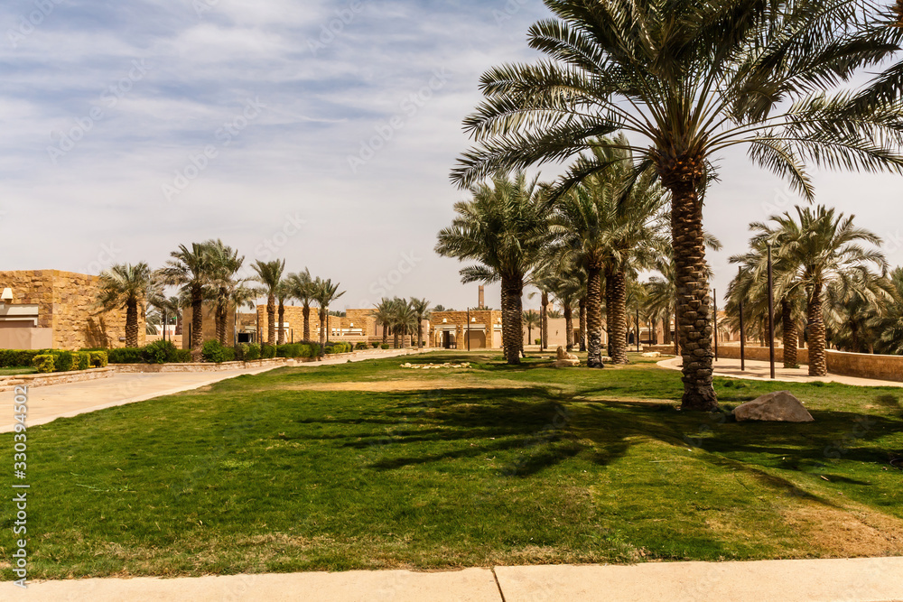 Al Bujairi Park near Historic Ad Diriyah, Riyadh, Saudi Arabia