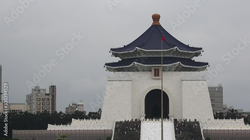 Wallpaper Mural Freedom Plaza with Taiwan Flag and Architecture Torontodigital.ca