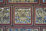 Decoration detail of a door in the Tomb of Tu Duc. World Heritage Site in Hue, Vietnam
