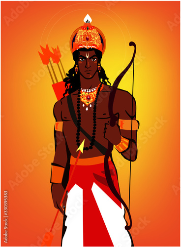 Asian prince. Vector illustration