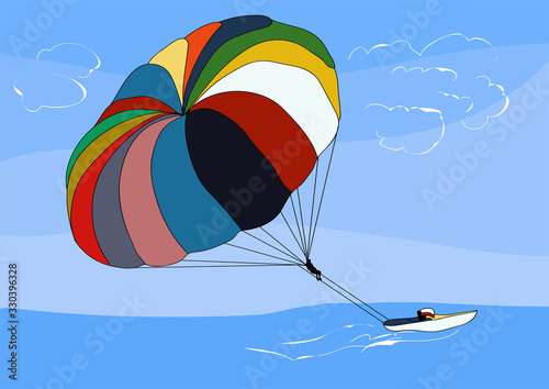 parasailing photo