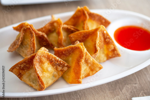 Crispy Cream Cheese Wontons. photo