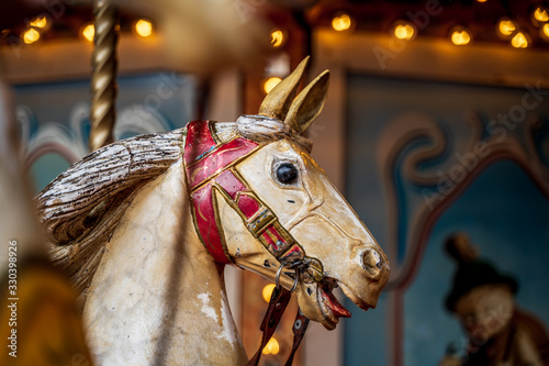 Old vintage carousel horse