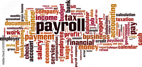 Payroll word cloud