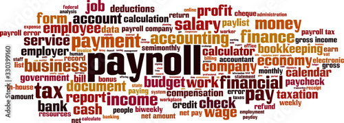 Payroll word cloud