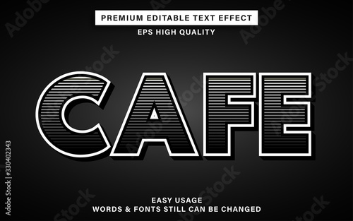 cafe text effect