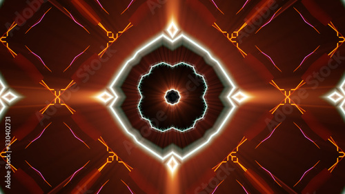 abstract futuristic kaleidoscope effect 3d rendering illustration background