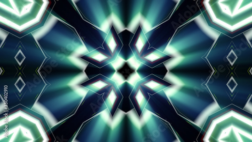 abstract futuristic kaleidoscope effect 3d rendering illustration background