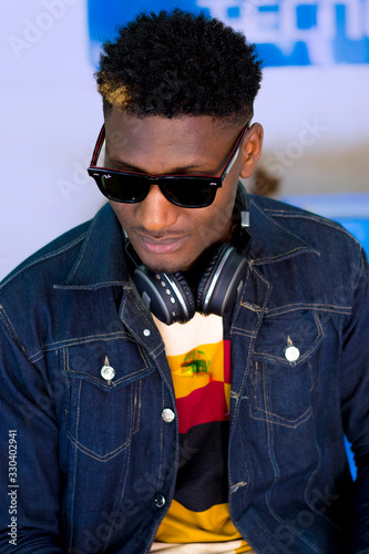 portrait of young man in sunglasses