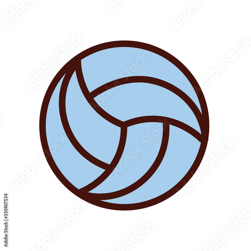 sport volley ball line and fill icon