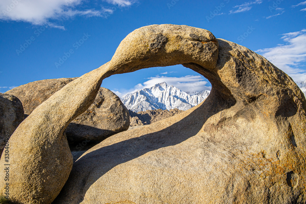  The Mobius Arch with Mt. Whitney in the background