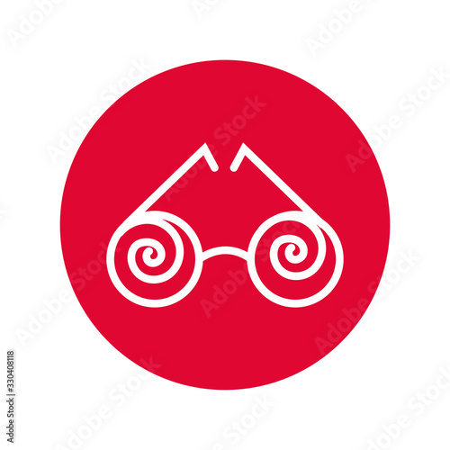 crazy glasses fools day line style icon