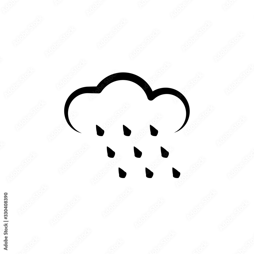 Vector illustration, rain icon design Vector illustration, rain icon design
