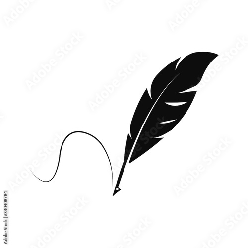 Feather pen  logo