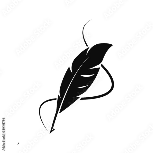 Feather pen  logo