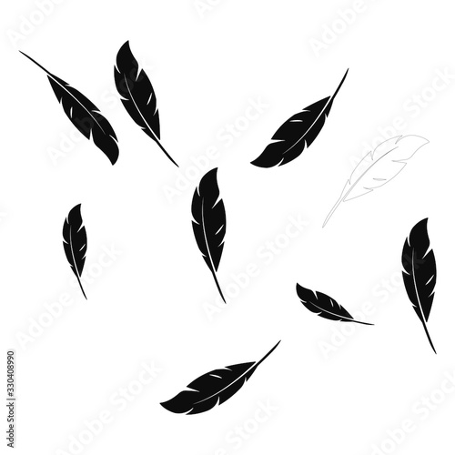 Feather background logo