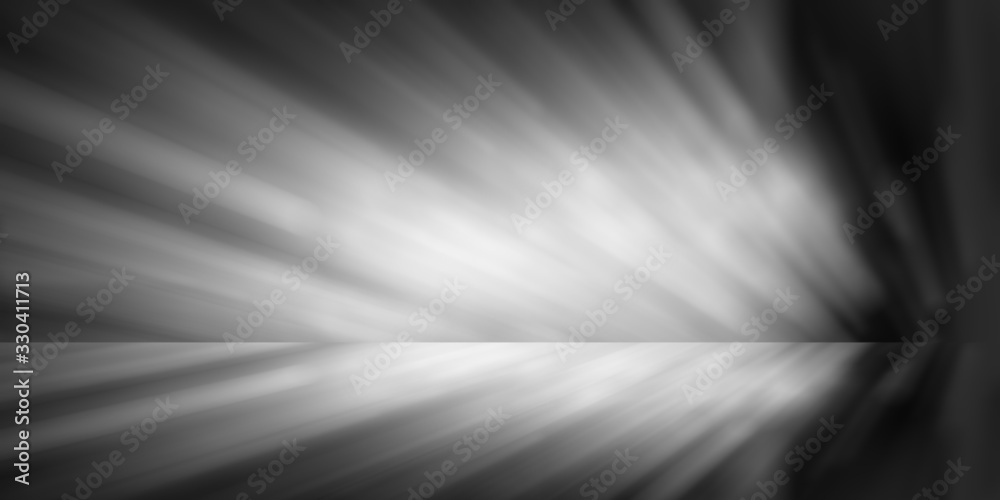 Dark black studio room with spotlight backdrop wallpaper, blank perspective for show or display your product montage or artwork. 
