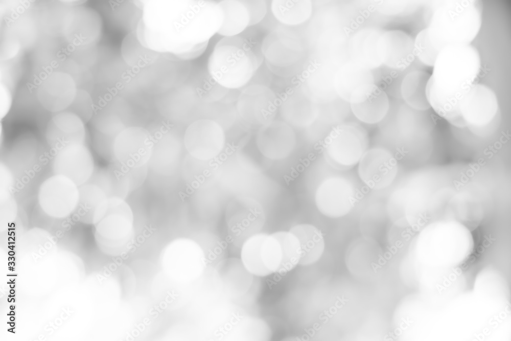 white blurred backdrop of nature, circle white wallpaper, gray bokeh background