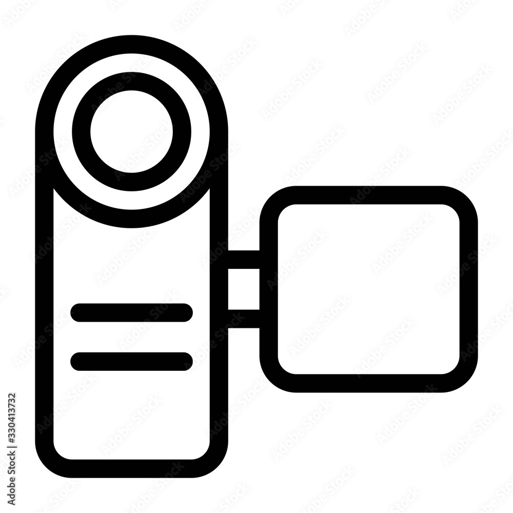 Video camera icon illustration. Video recording sign for perfect mobile and web applications UI designs. Video camera icon illustration. Video recording sign for perfect mobile and web applications UI designs.