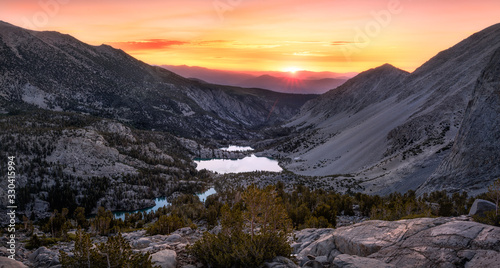 Fototapeta Naklejka Na Ścianę i Meble -  Big pine sunrise, Eastern Sierra, California