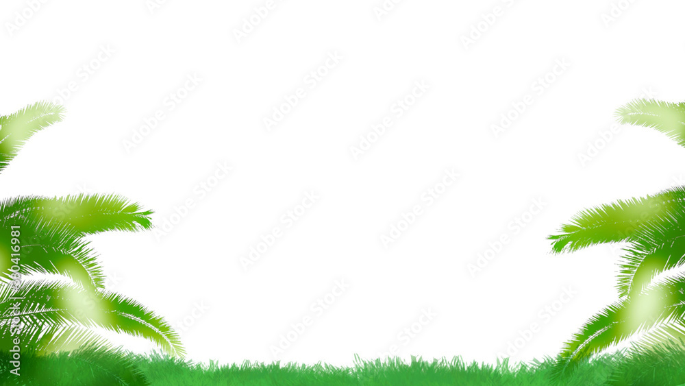ヤシの木 リゾート地 夏 背景イラスト Stock Illustration Adobe Stock