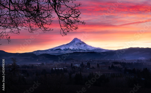 Mt Hood Sunset, Oregon