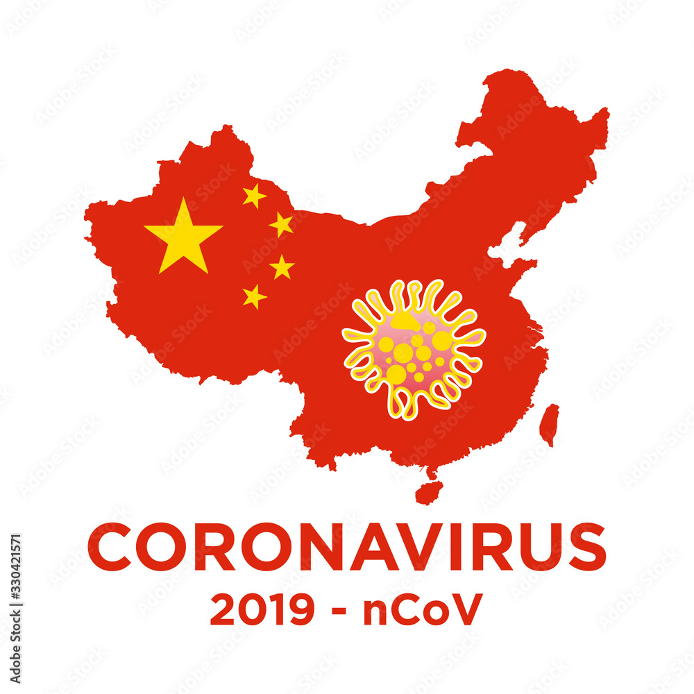 Fototapeta premium Virus Corona vectors. Corona Virus in Wuhan.corona virus infection.White Background. Vector Illustration.