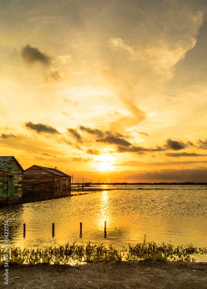 Fototapeta premium sunset on the beach