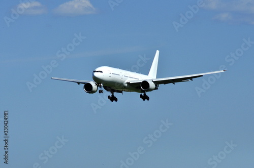 Landing a Boeing 777 in the blue sky
