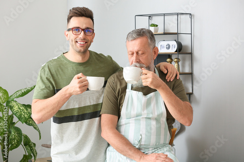 Portrait of senior man and ...