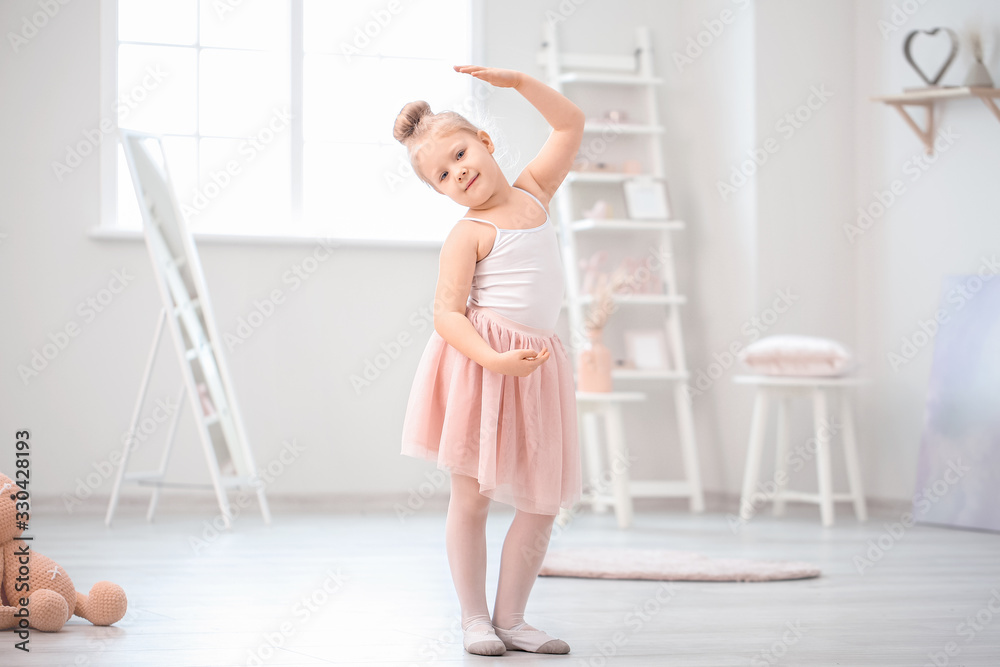 Cute little ballerina at home Cute little ballerina at home