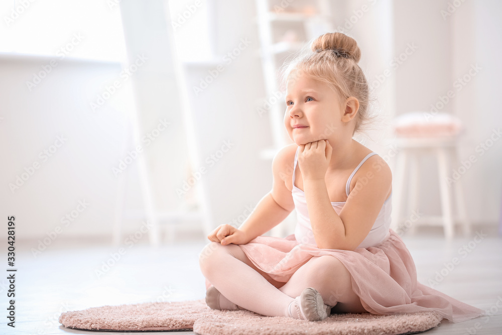 Cute little ballerina at home Cute little ballerina at home