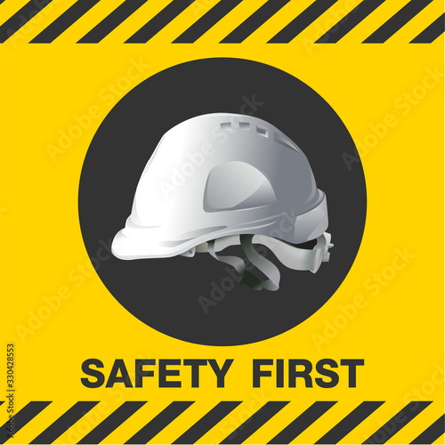 construction concept, safety hard hat