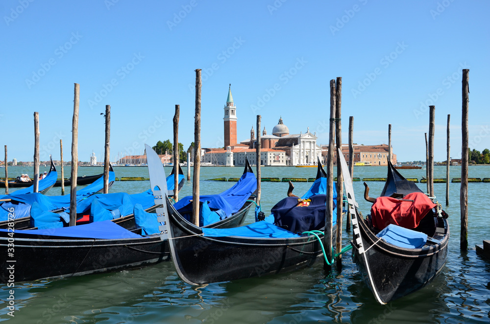 Venetian gondolas at St Mark's