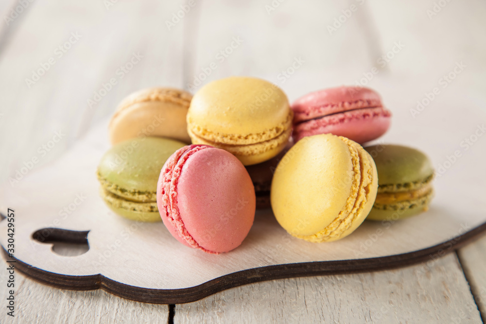 macarons on a table, selective focus, copy space macarons on a table, selective focus, copy space