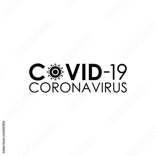 Covid 19 Coronavirus vector icon sign banner. Stop Novel Coronavirus outbreak covid-19 2019-nCoV symptoms in Wuhan China. Vector illustration. EPS10 photo