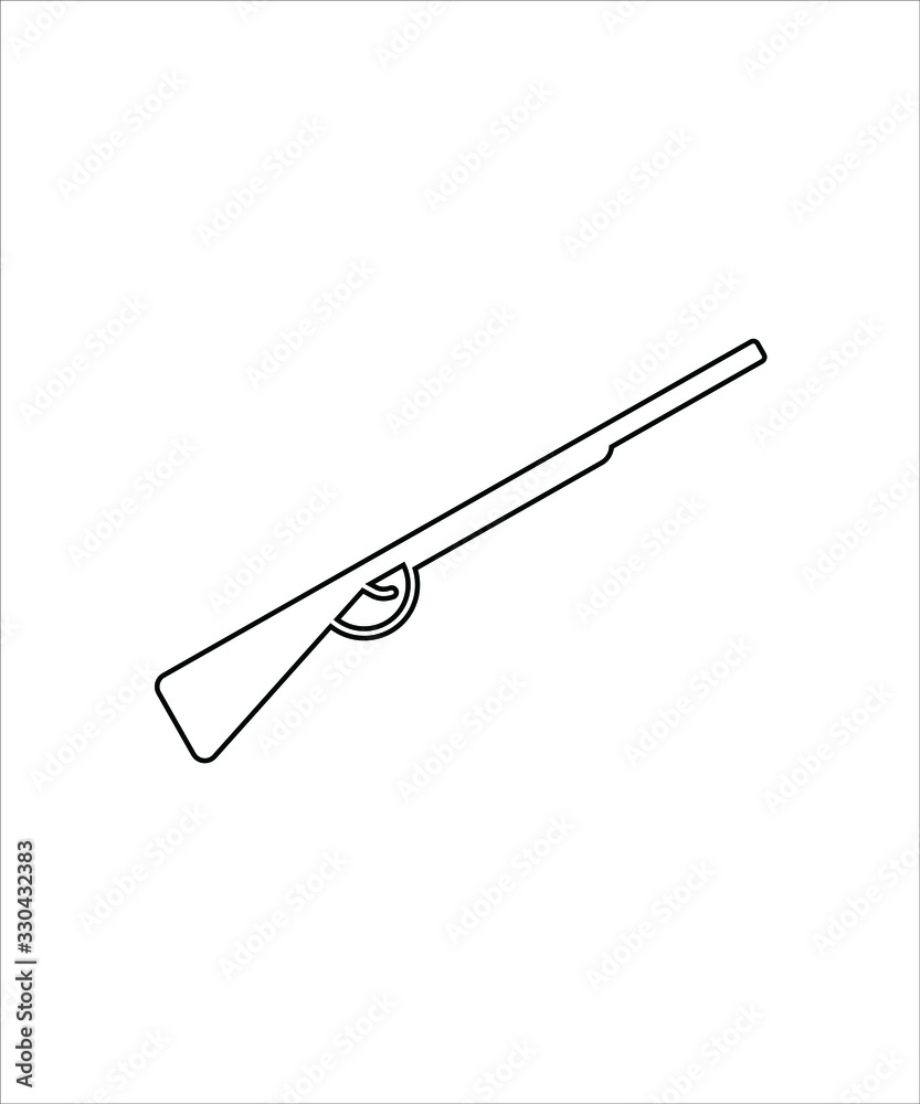 rifle line icon,vector best line design icon. rifle line icon,vector best line design icon.