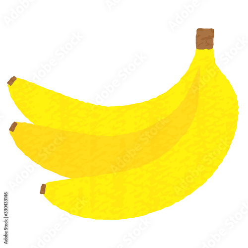 手描き風かわいいバナナ-banana vector art