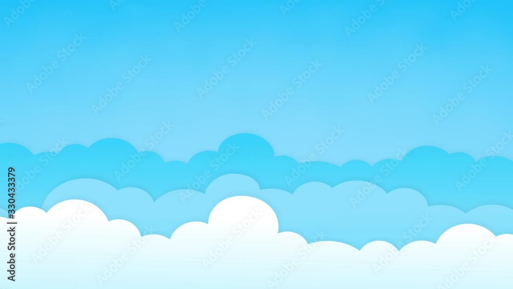 Animation of blue sky background Animation of blue sky background