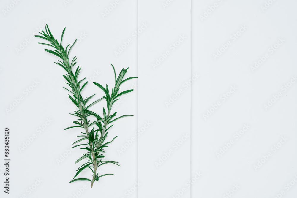 Fototapeta premium Creative layout made of papers and leaves Flat lay. Minimal nature concept.