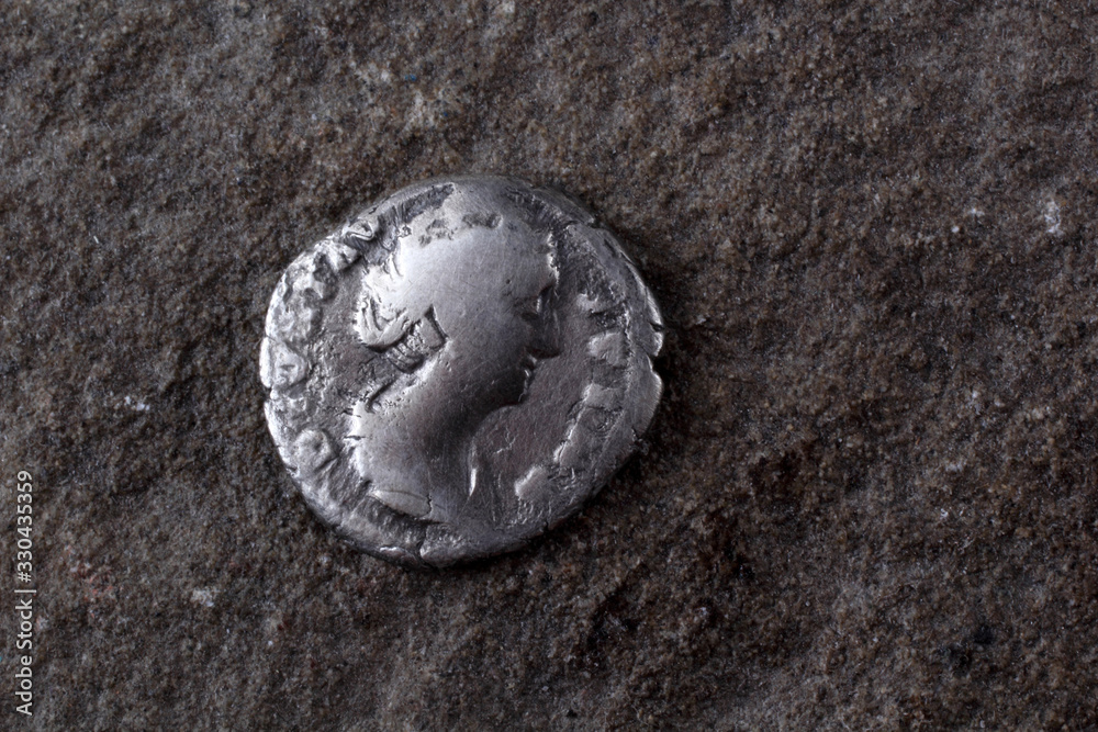 Fototapeta premium Ancient coin. Roman empire