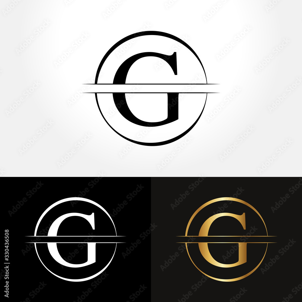 Initial Circle Letter G Logo Design Business Vector Template. Creative ...