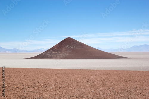 Cono de Arita in Salar of Arizaro at the Puna de Atacama  Argentina