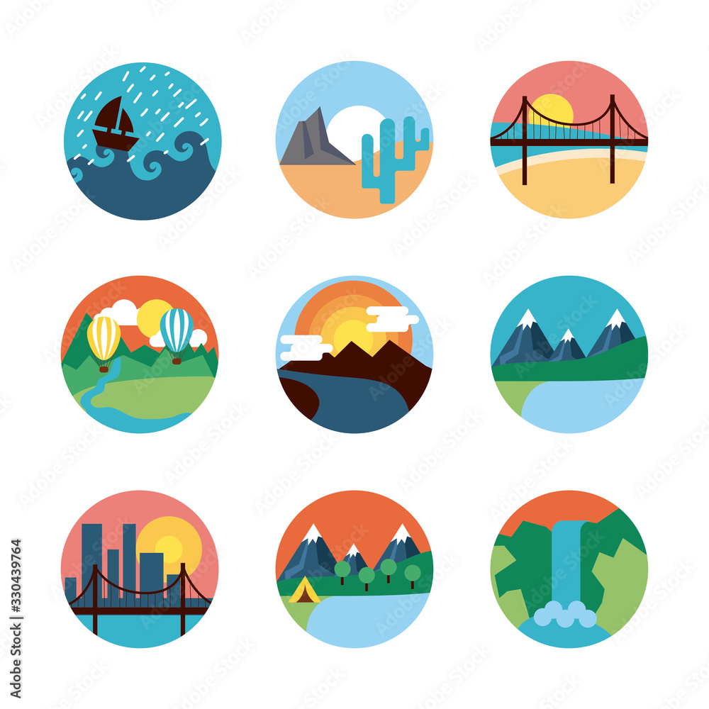 bundle of landscapes set scenes bundle of landscapes set scenes