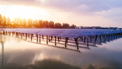 Solar power generation scene