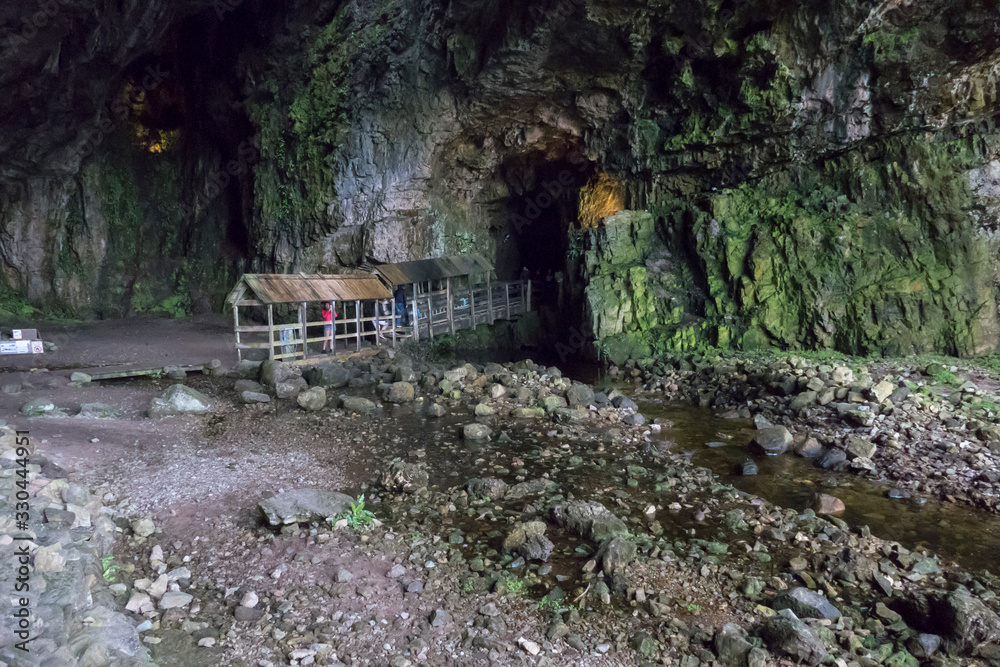 Smoo cave, Höhle bei Durness, Grafschaft Sutherland, Schottland