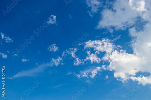 ฺิBeautiful Blue sky background with clouds © คิว คิว