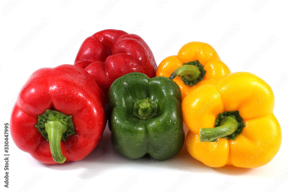 Different color peppers Different color peppers