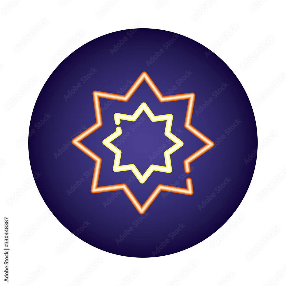 star symbol neon light style icon star symbol neon light style icon