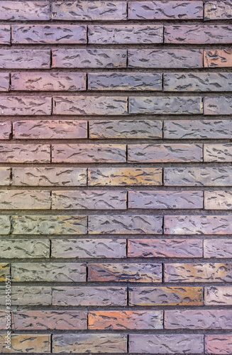 Colored brick wall ,seamless texture photo